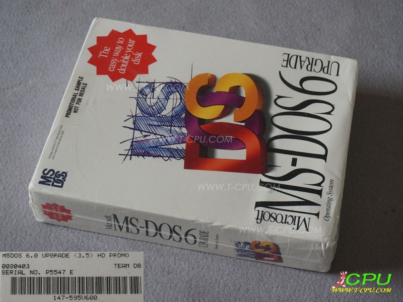 Microsoft MS-DOS 6.0 HD PROMO SAMPLE NIB 1