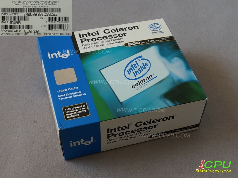 Intel BX80526F800128 SL5EB C FC-PGA NIB