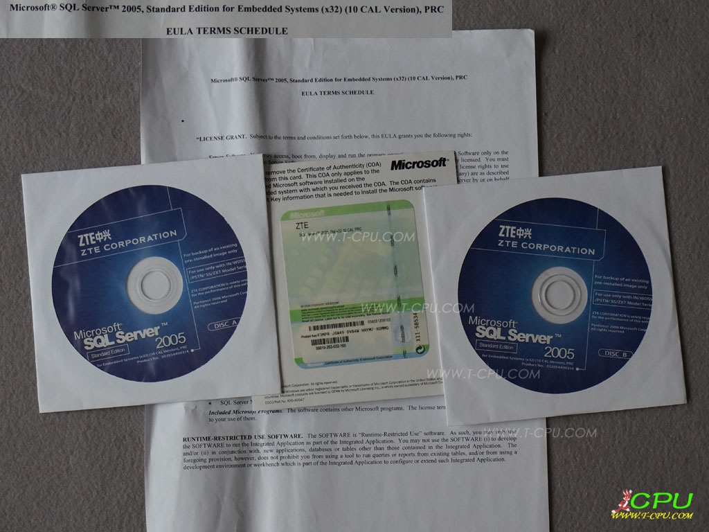 Microsoft SQL Server 2005 for ZTE
