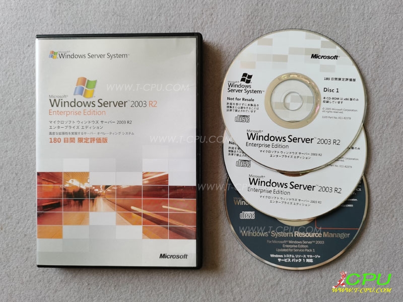 Microsoft Windows Server 2003 R2（180日评估版）JP NIB