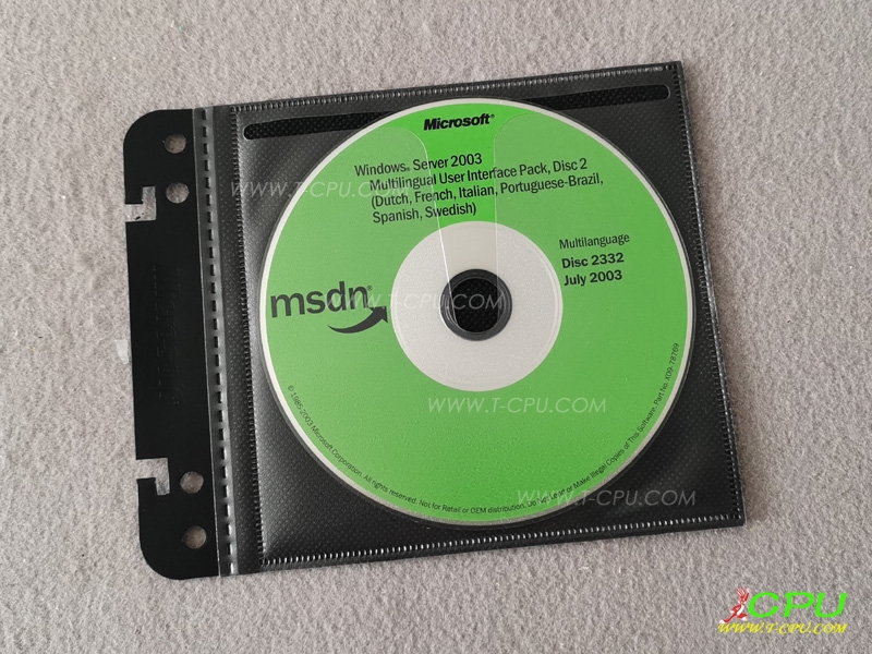 Windows Server 2003 Multilingual User Interface Pack Disc 2