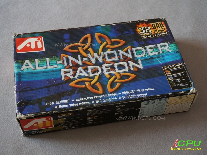 ATI ALL IN WONDER RADEON AGP BOX1