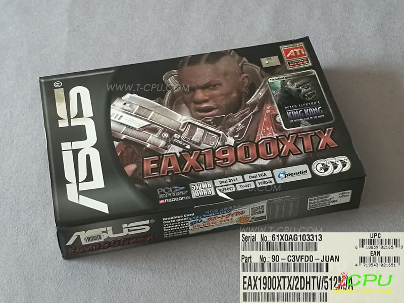 ASUS华硕 EAX1900XTX/2DHTV/512M/A  NIB