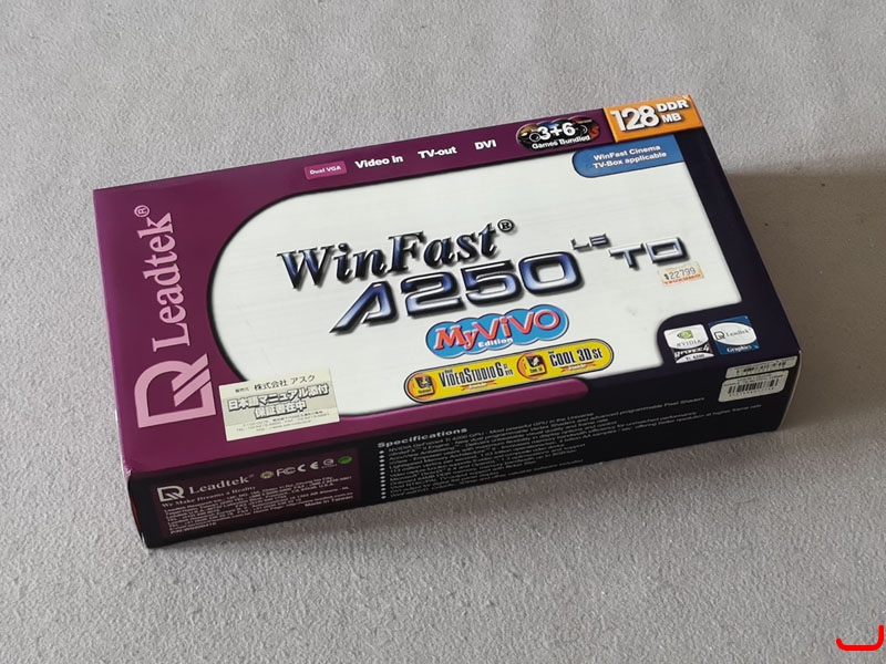 Leadtek丽台 WinFast A250 LE TD Geforce4 Ti 4200 BOX