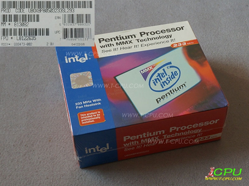 Intel UBOXBP80503233 SL293 MIB