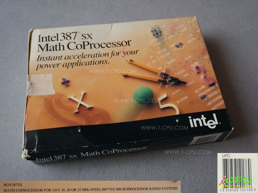 Intel BOX387SX16-25MHz PLCC BOX