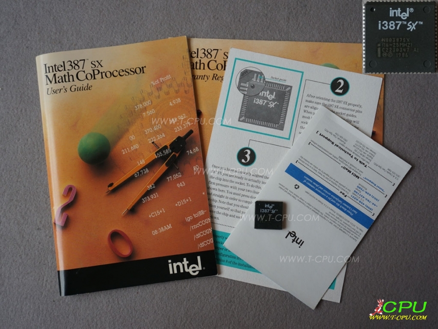 Intel BOX387SX16-25MHz PLCC BOX