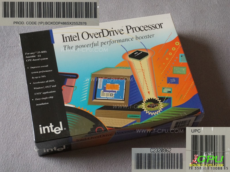 Intel BOXODP486SX25 SZ676 NIB