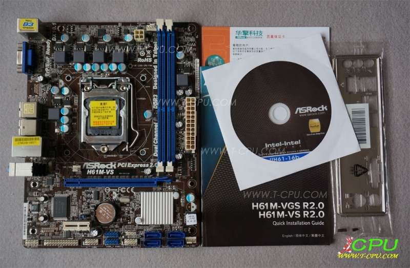 ASRock华擎 H61M-VS R2.0 BOX 2