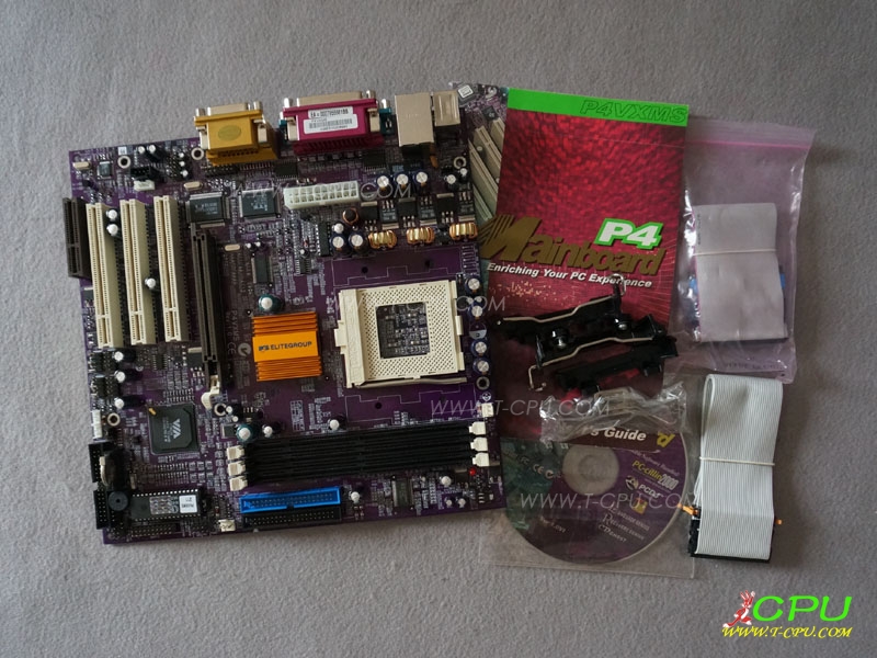 ECS精英 Elitegroup P4VXMS 423 Mainboard BOX