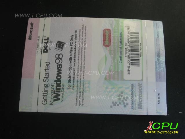 Windows 98 EN OEM NIB 1