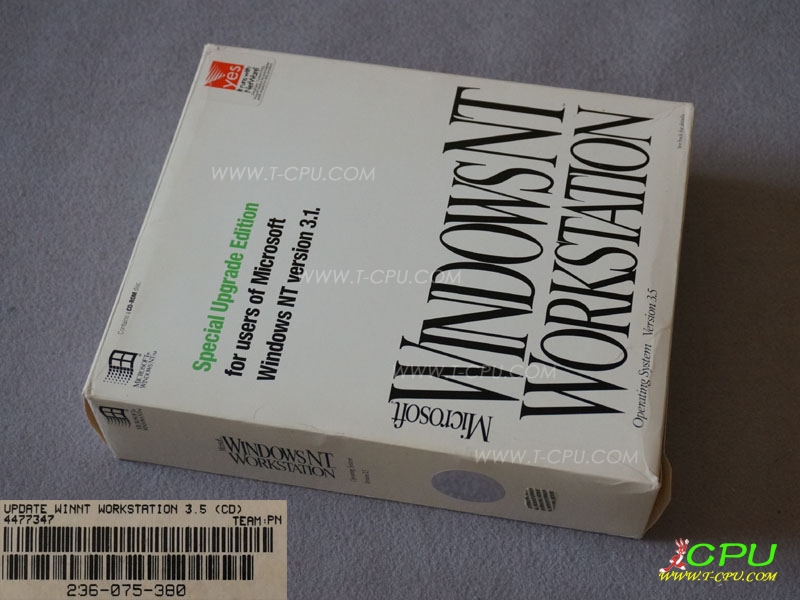 Microsoft WindowsNT 3.1 Workstation 3.5 BOX