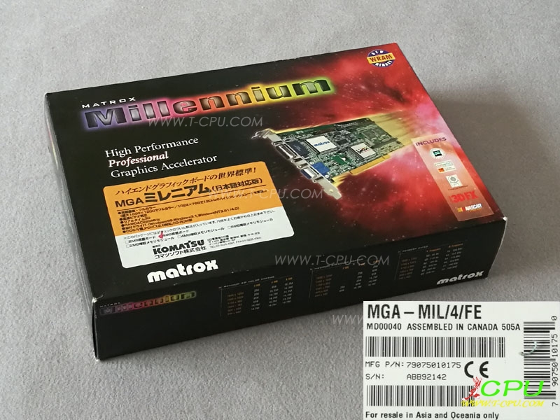 MATROX Millennium MGA-MIL/4/FE B BOX 