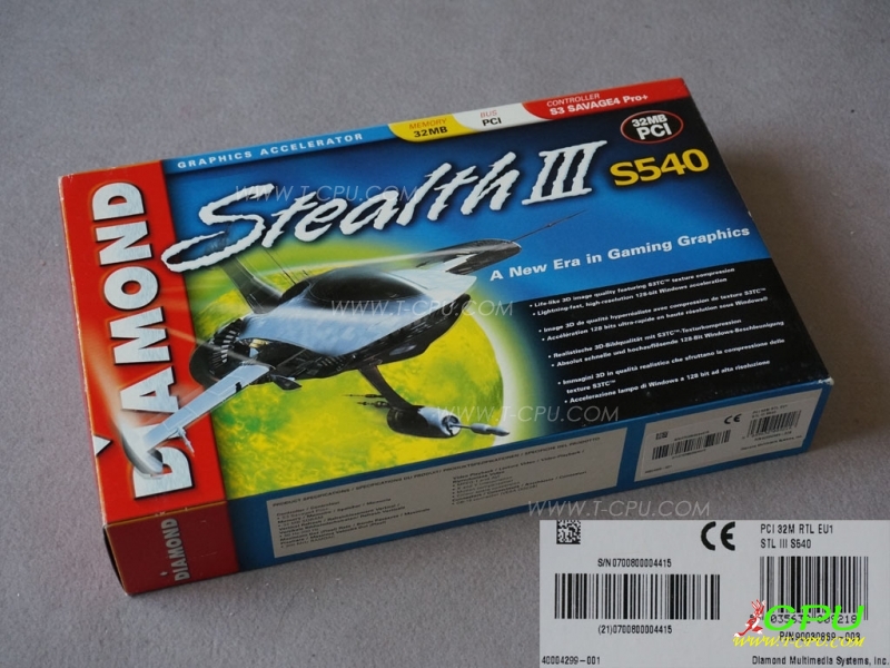 Diamond Stealth III S540 Savage4 Pro+ PCI BOX