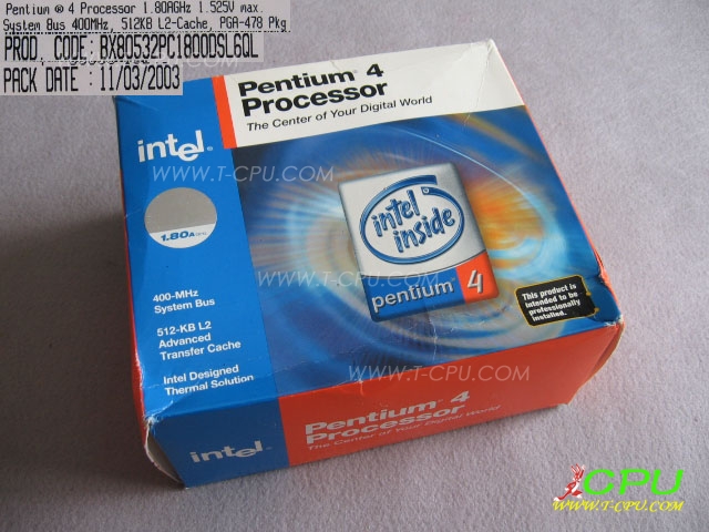 Intel BX80532PC1800D SL6QL NIB