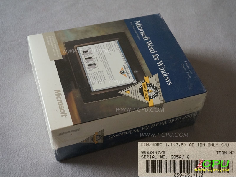 Microsoft word 1.1（3.5）NIB