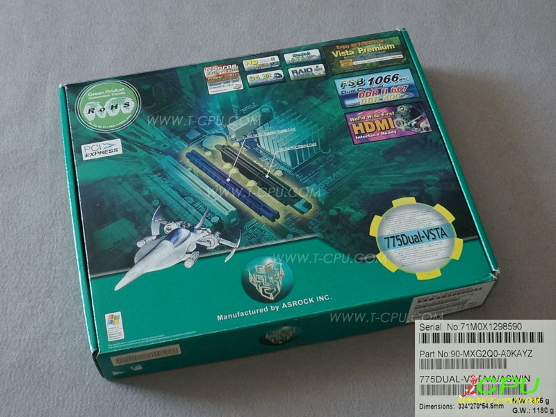 ASRock华擎 775Dual-VSTA/A/A/ASWIN BOX 1