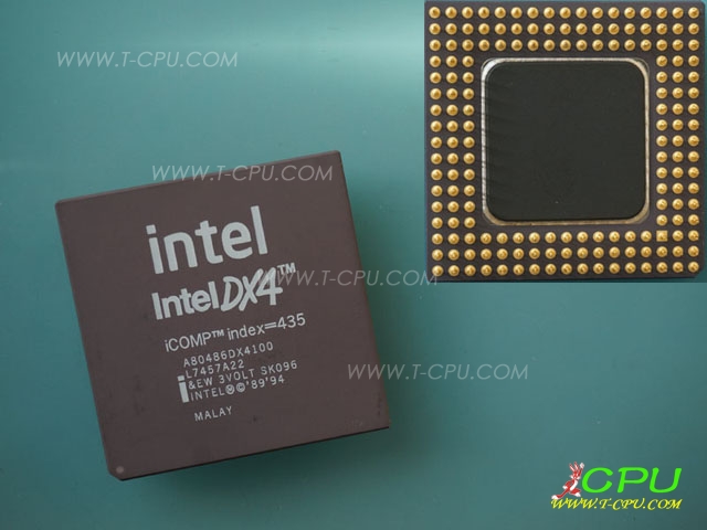 Intel A80486DX4100 SK096 NEW logo