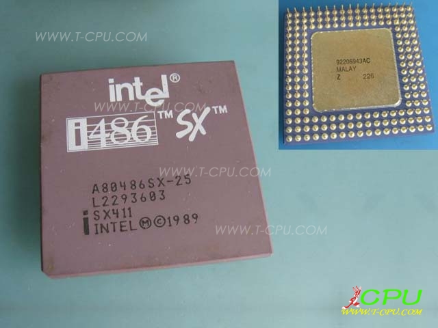Intel A80486SX-25 SX411 MALAY