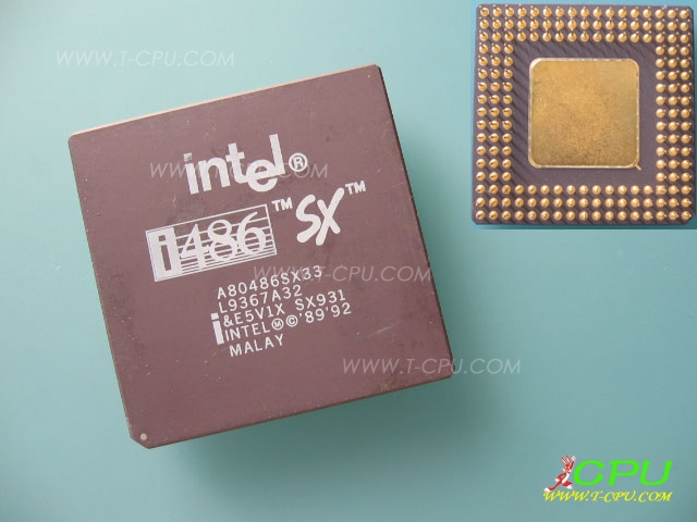 Intel A80486SX33 SX931NEWlogo bed