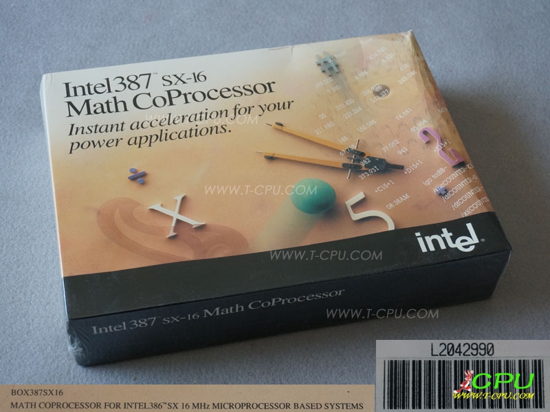 Intel BOX387SX16 PLCC NIB
