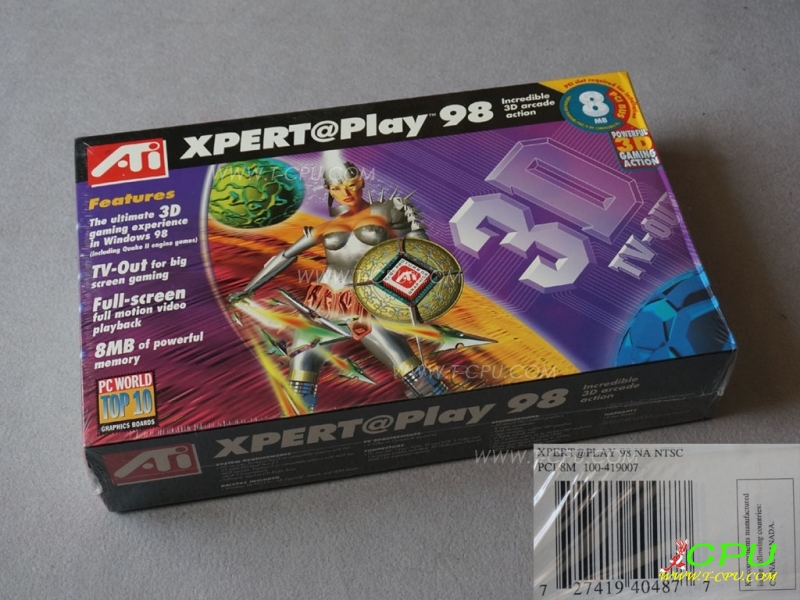 ATI Xpert at play 98 NA NTSC PCI 8MB NIB 1