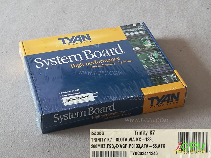TYAN Trinity K7 SlotA VIA KX-133 NIB