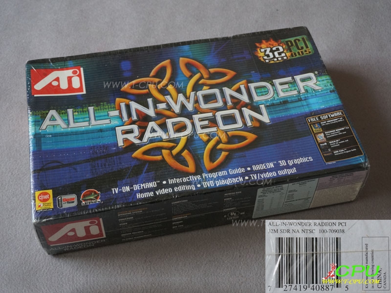 ATI ALL IN WONDER RADEON PCI NIB 1