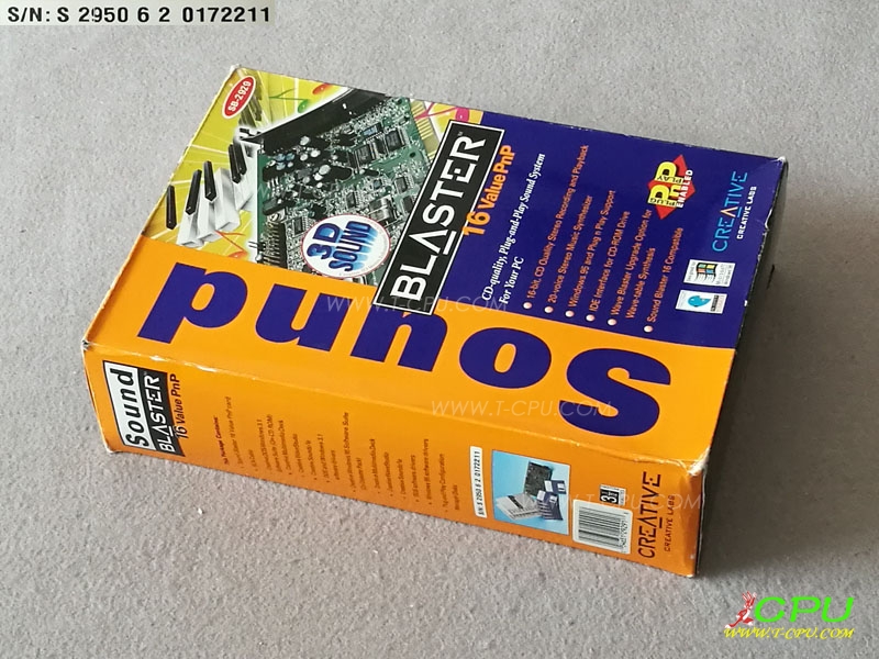 Creative创新 Sound Blaster 16 Value PnP CT2950 BOX