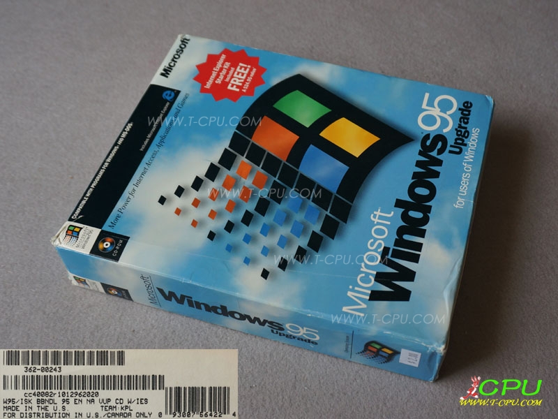 Windows 95 EN NA VUP CD WIES BOX