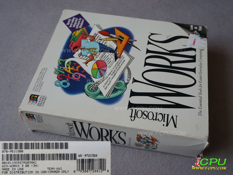 Microsoft Works 3.00 for WIN BOX
