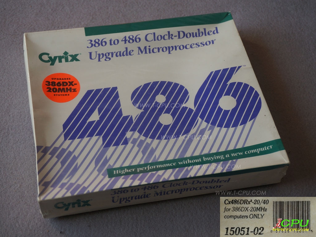 Cyrix Cx486DRx2-20/40 15051-02 NIB