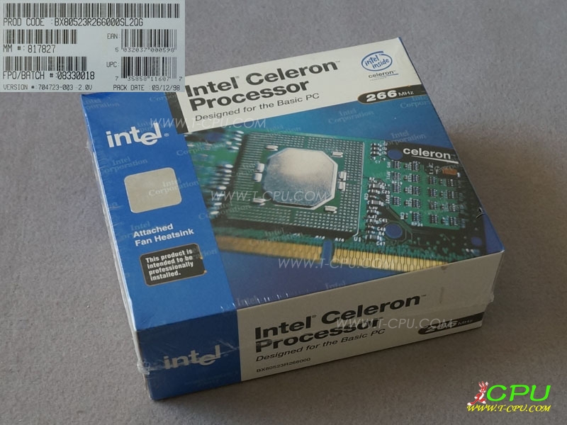 Intel BX80523R266000 SL2QG NIB