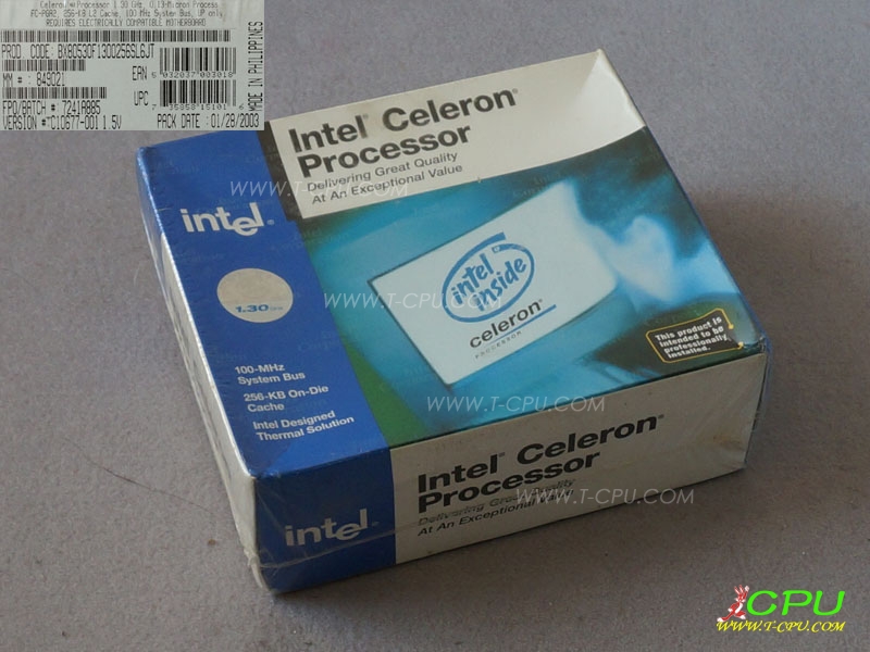 Intel BX80530F1300256 SL6JT T  P NIB